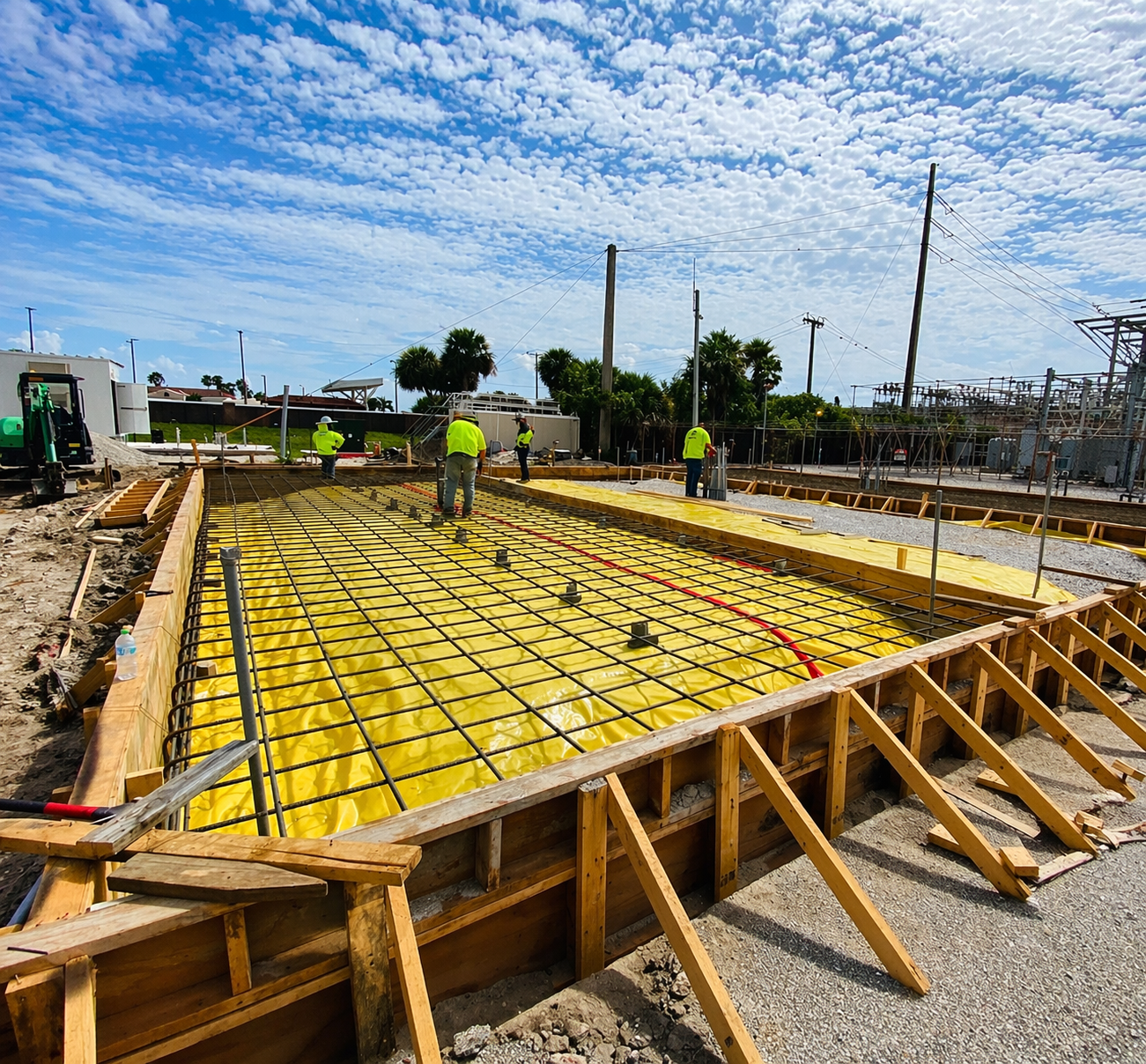 Atlantic SpaCe Coast - Construction site in progress under bright sky
